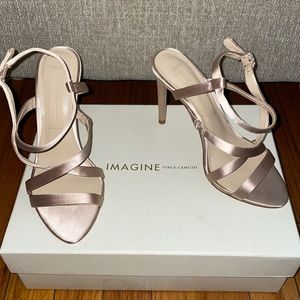 Champagne colored Vince Camuto heels